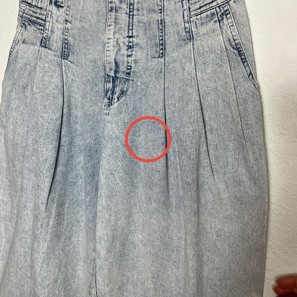 OBR Acid Wash Vintage Denim Tapered Baggy Jeans Size 10, 100% cotton, retro - Picture 4 of 9